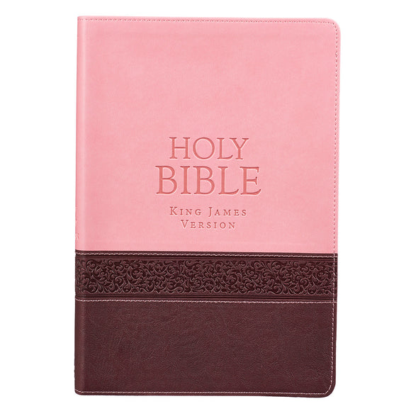 Pink & Brown Large Print Bible