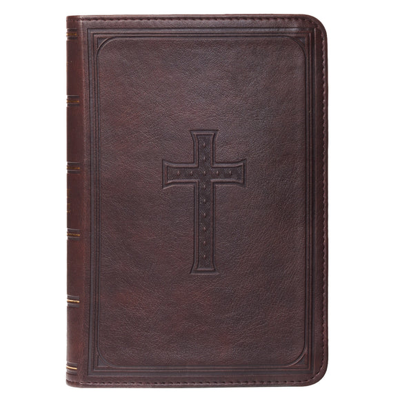 KJV Bible Dark Brown Leather