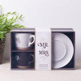 Better Together Mr. & Mrs. Coffee Mug and Saucer Set