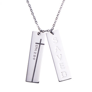 Saved Double Bar Necklace