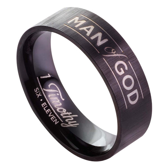 Man of God Black Ring