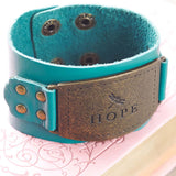 Ladies Leather Wristband Bracelet