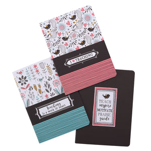 Heart of A Teacher Large Notebook Set