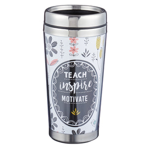 Teach Inspire Motivate Polymer Travel Mug